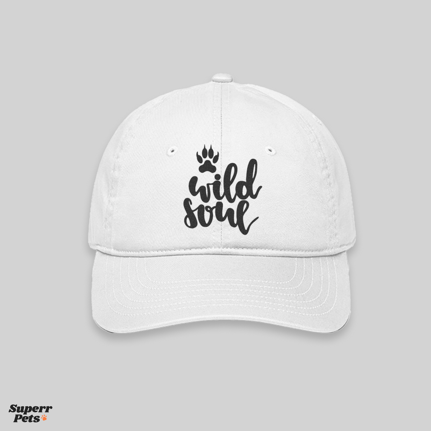 Superr Pets Baseball Cap Baseball Cap / White Wild Soul | Baseball Cap