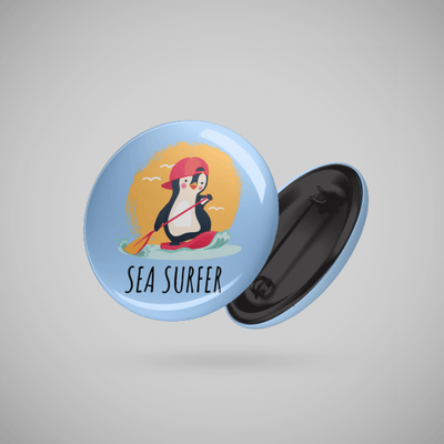 Superr Pets Button Badge 44 MM Sea Surfer | Button Badge