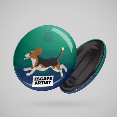 Superr Pets Button Badge 58 MM Escape Artist | Button Badge