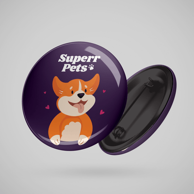 Superr Pets Button Badge 58 MM Superr Pets | Button Badge