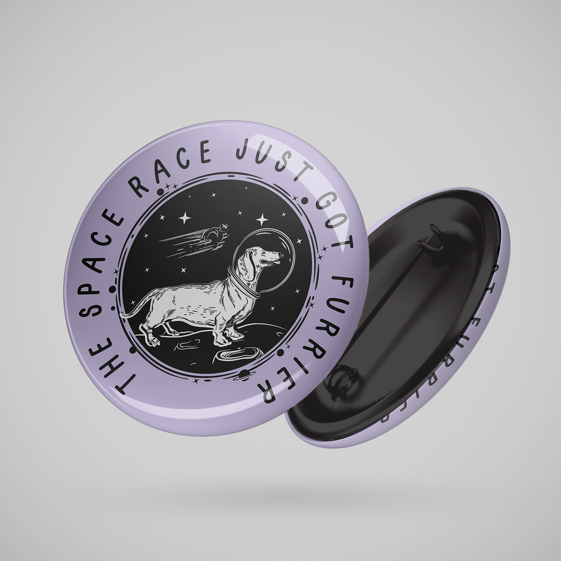 Superr Pets Button Badge 58 MM The Space Race | Button Badge