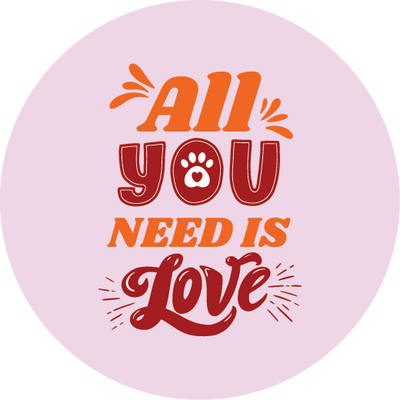 Superr Pets Button Badge All You Need Is Love | Button Badge