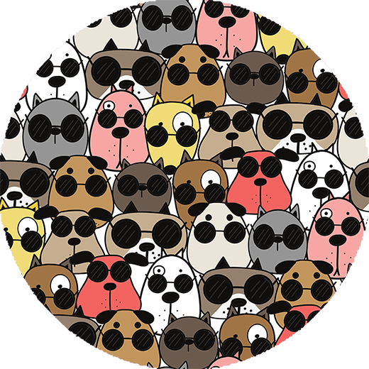 Superr Pets Button Badge Doggo Mashup | Button Badge