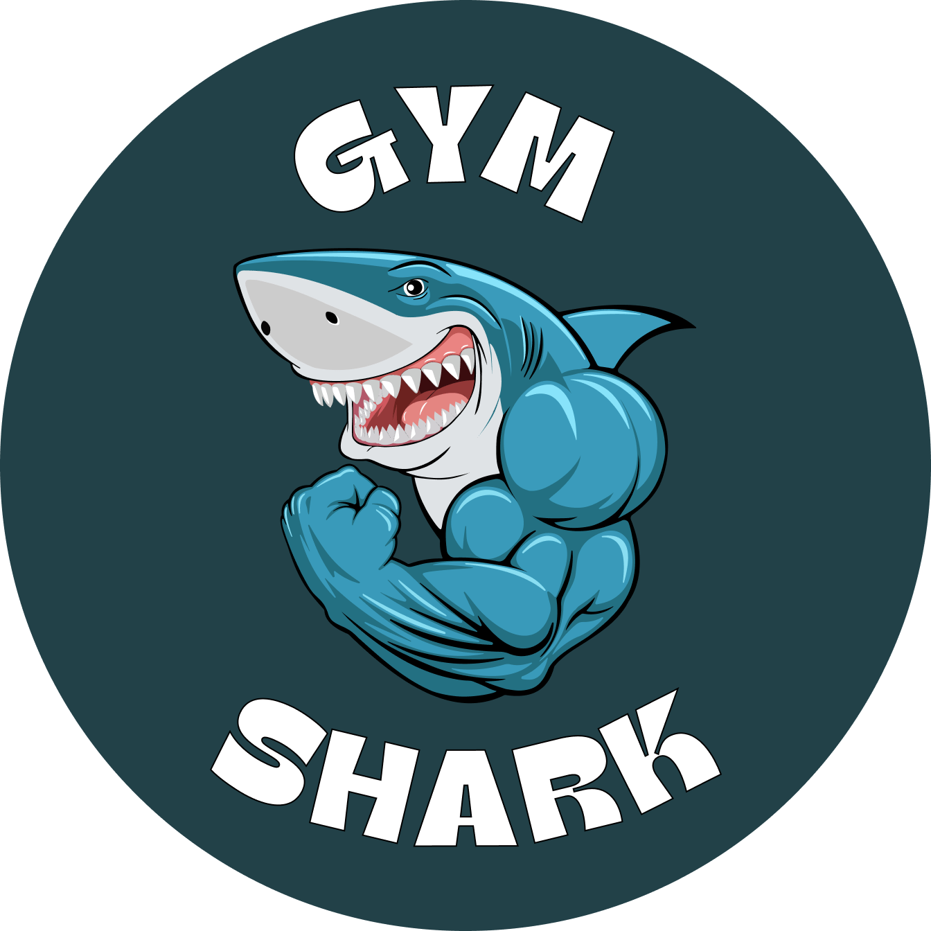 Superr Pets Button Badge Gym Shark | Button Badge