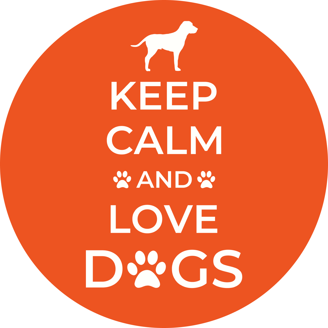 Superr Pets Button Badge Keep Calm And Love Dogs | Button Badge