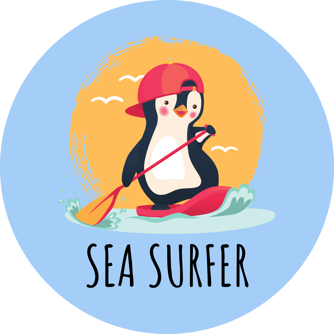 Superr Pets Button Badge Sea Surfer | Button Badge