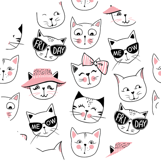 Superr Pets Button Badge The Many Faces Of Cat | Button Badge