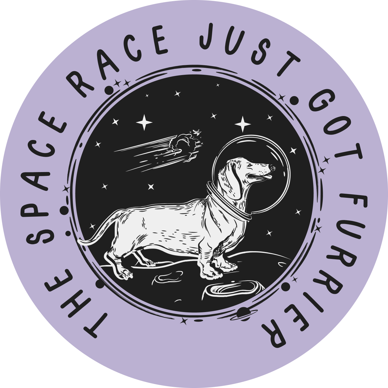 Superr Pets Button Badge The Space Race | Button Badge