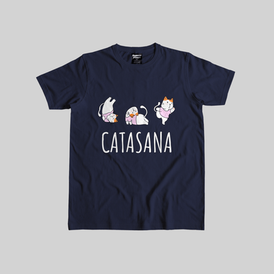 Superr Pets Casual T-Shirt Casual T-Shirt / Navy Blue / S Catasana | Casual T-Shirt
