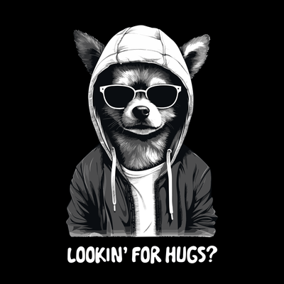 Superr Pets Casual T-Shirt Looking For Hugs | Casual T-Shirt | Superr Real Edition