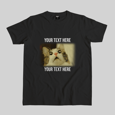 Superr Pets Casual T-Shirt Pet Meme Casual T-Shirt / Black / S Cat Meme 2 | Pet Meme Casual T-Shirt