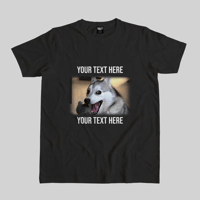 Superr Pets Casual T-Shirt Pet Meme Casual T-Shirt / Black / S Dog Meme 1 | Pet Meme Casual T-Shirt