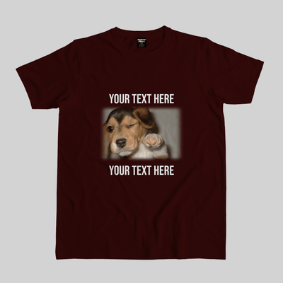 Superr Pets Casual T-Shirt Pet Meme Casual T-Shirt / Maroon / S Dog Meme 3 | Pet Meme Casual T-Shirt