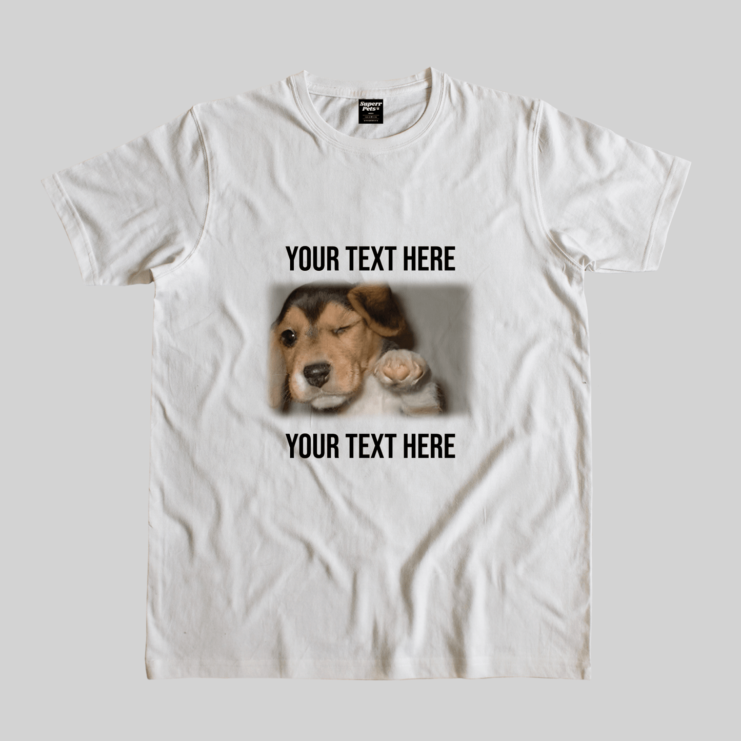 Superr Pets Casual T-Shirt Pet Meme Casual T-Shirt / White / S Dog Meme 3 | Pet Meme Casual T-Shirt