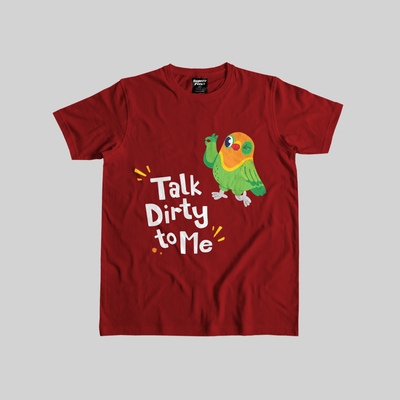 Superr Pets Casual T-Shirt Red / S / Casual T-Shirt Talk Dirty To Me | Casual T-Shirt