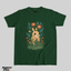 Superr Pets Casual T-Shirt Superr Real Edition / Bottle Green / S Furry Blossom | Casual T-Shirt | Superr Real Edition