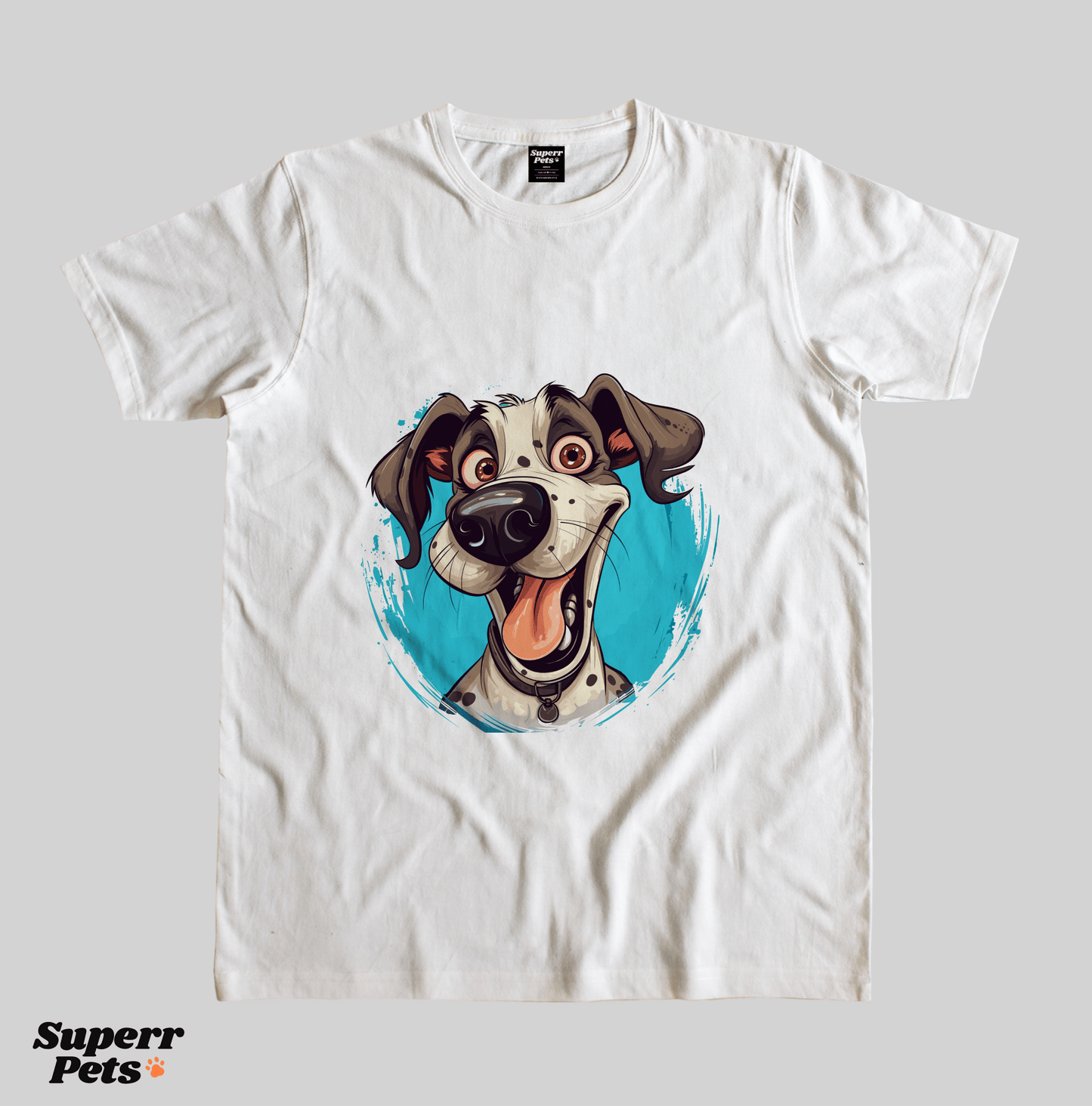 Superr Pets Casual T-Shirt Superr Real Edition / White / S Eager Einstein | Casual T-Shirt | Superr Real Edition