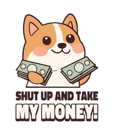Superr Pets Casual T-Shirt Take My Money | Casual T-Shirt
