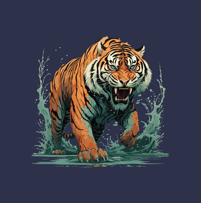 Superr Pets Casual T-Shirt Tiger | Casual T-Shirt | Superr Real Edition