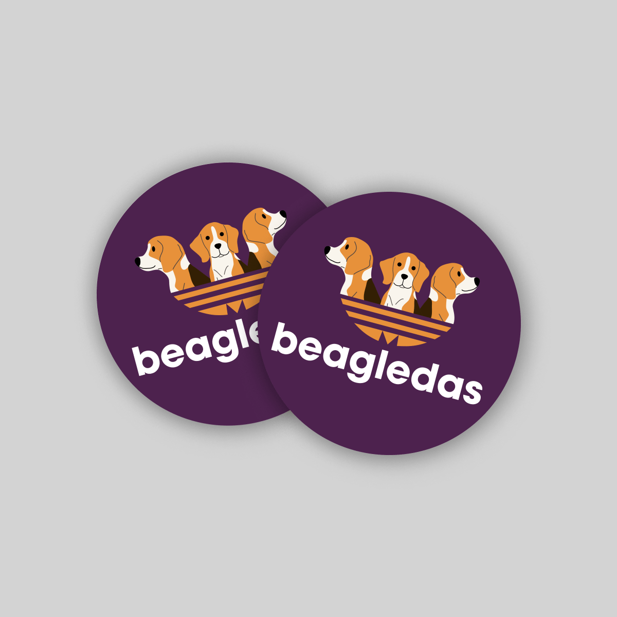 Superr Pets Coaster Circle / Set Of 2 Beagledas | Coasters