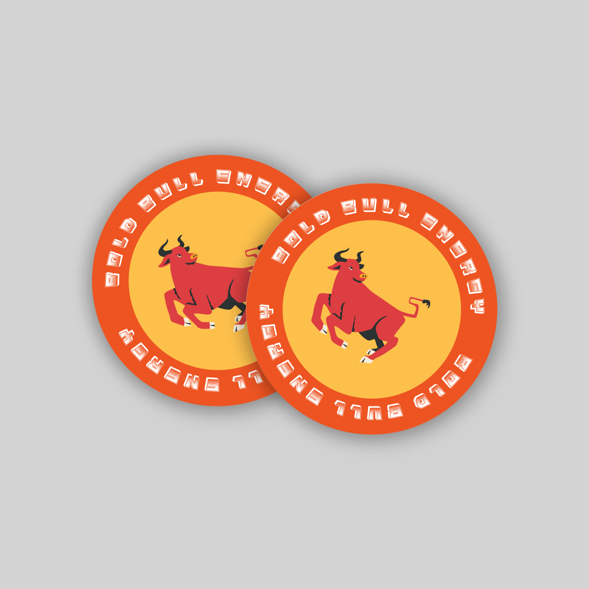 Superr Pets Coaster Circle / Set Of 2 Bold Bull Energy | Coasters