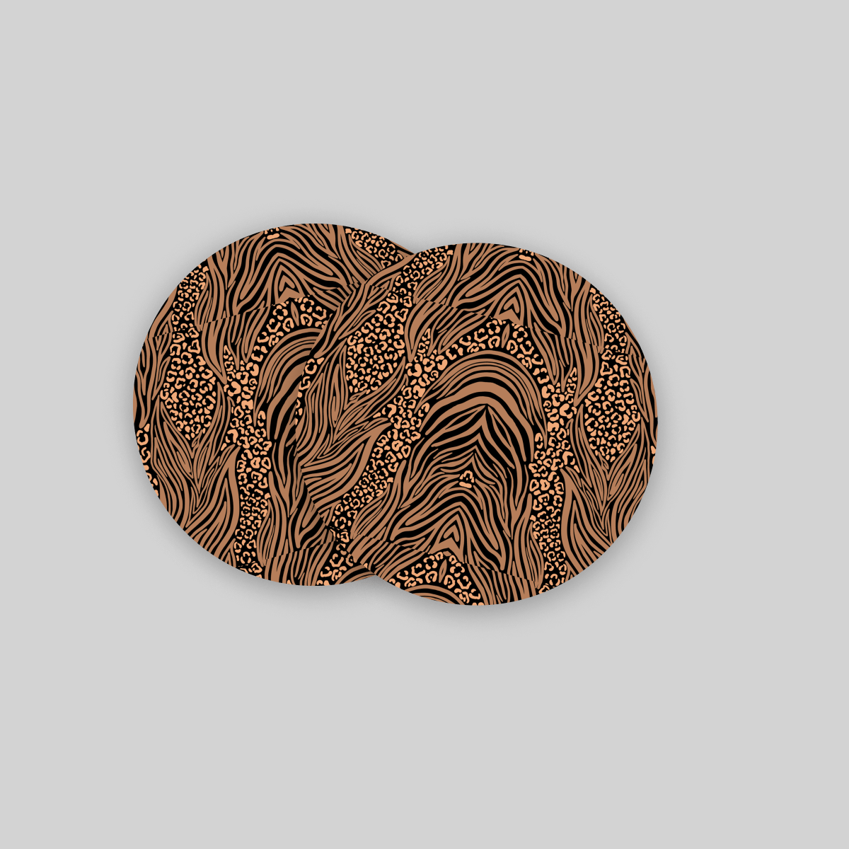 Superr Pets Coaster Circle / Set Of 2 Cheetah Print | Coasters