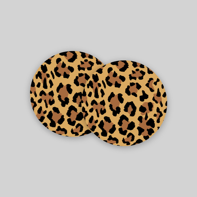 Superr Pets Coaster Circle / Set Of 2 Cheetah Print | Coasters