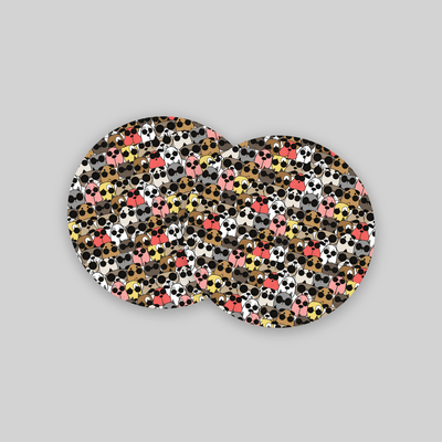 Superr Pets Coaster Circle / Set Of 2 Doggo Mashup | Coasters