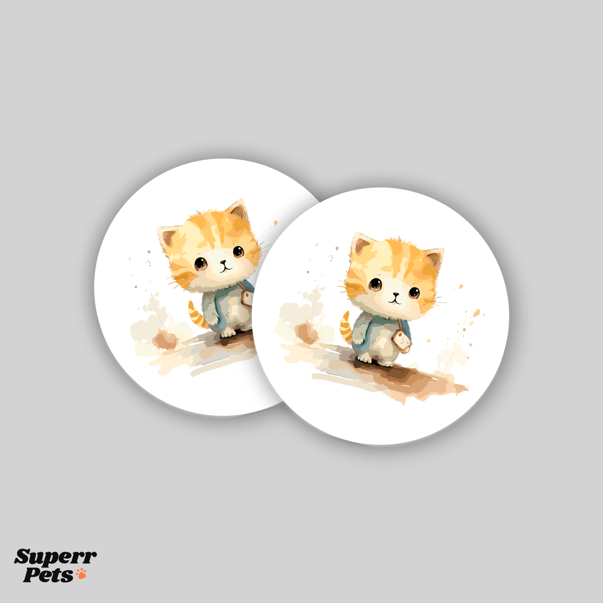 Superr Pets Coaster Circle / Set Of 2 Little Munchkin | Coasters