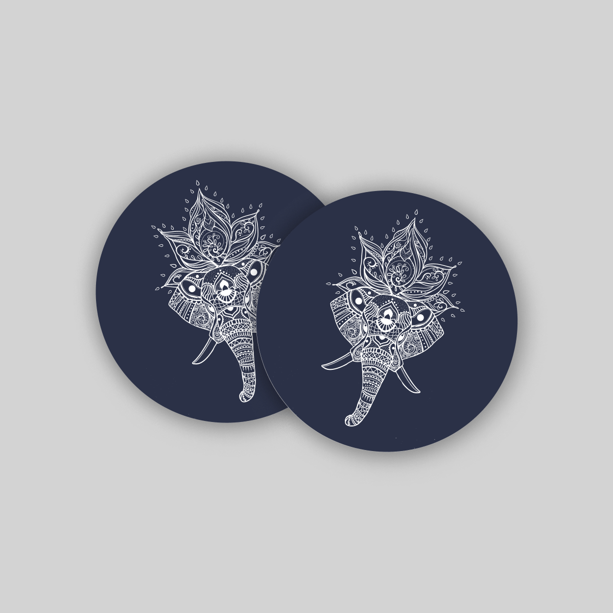 Superr Pets Coaster Circle / Set Of 2 Majestic Ivory | Coasters