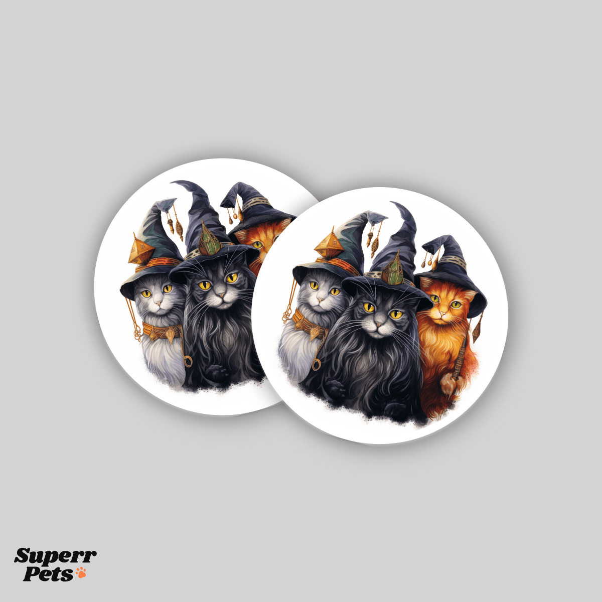 Superr Pets Coaster Circle / Set Of 2 The Three Witches | Coasters