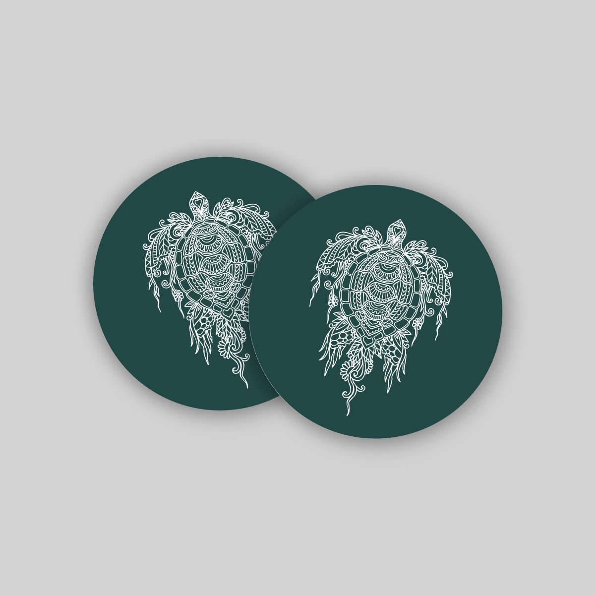 Superr Pets Coaster Circle / Set Of 2 Tortoise | Coasters