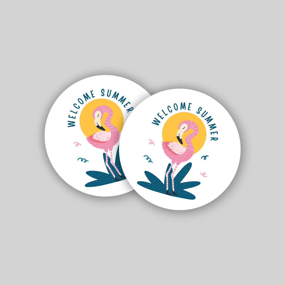 Superr Pets Coaster Circle / Set Of 2 Welcome Summer | Coasters