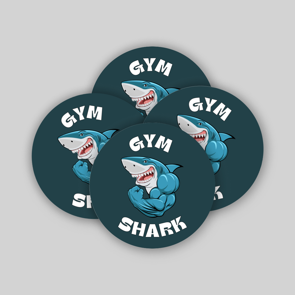 Superr Pets Coaster Circle / Set Of 4 Gym Shark | Coasters