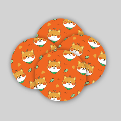 Superr Pets Coaster Circle / Set Of 4 Pawsitively Adorable | Coasters