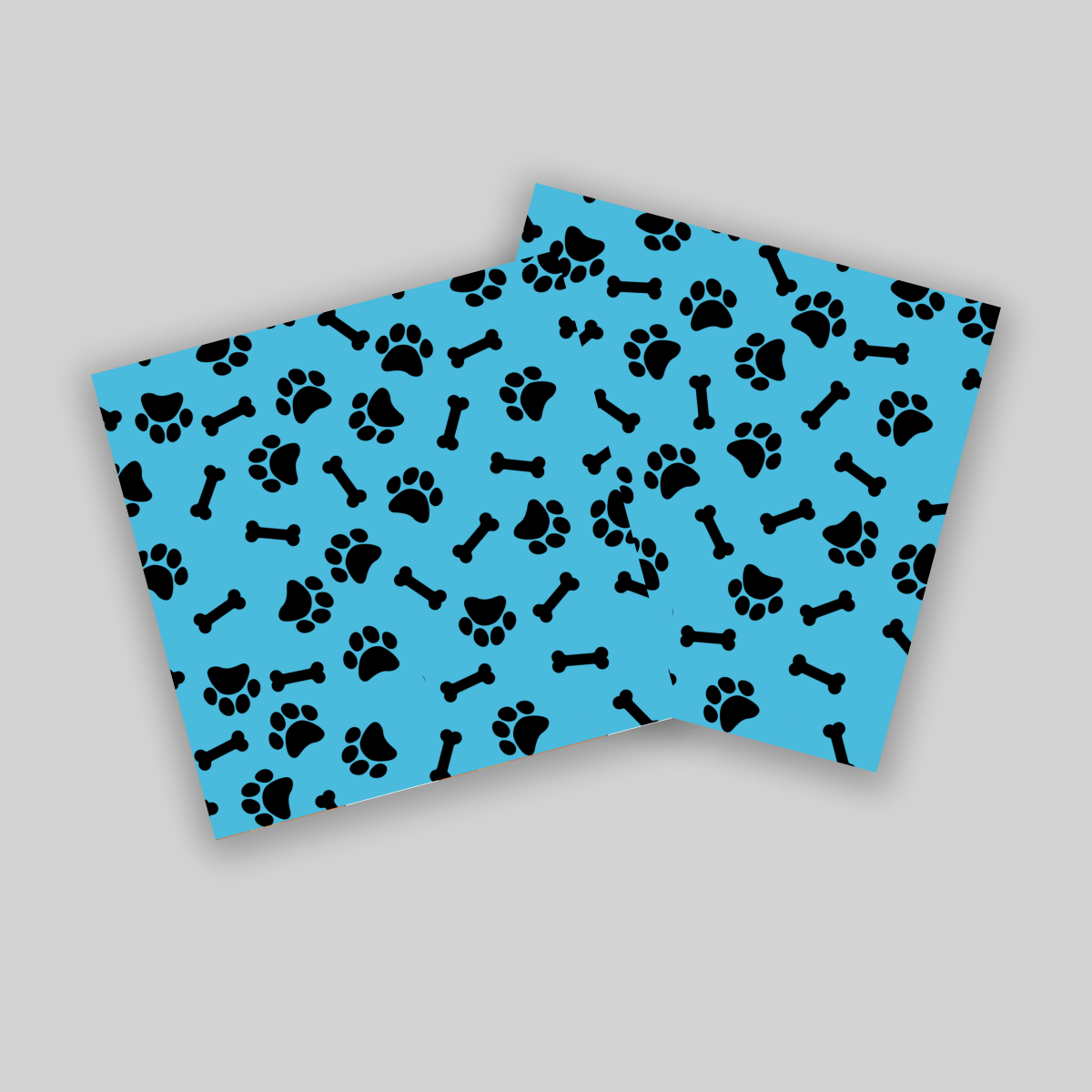 Superr Pets Coaster Square / Set Of 2 Canine Footprints | Coasters