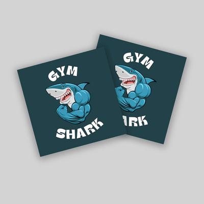 Superr Pets Coaster Square / Set Of 2 Gym Shark | Coasters