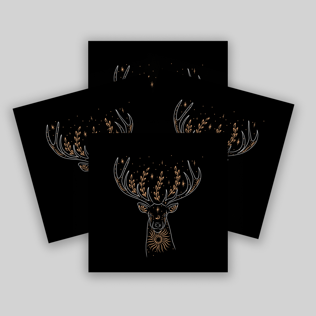 Superr Pets Coaster Square / Set Of 4 Deer | Coasters