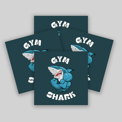 Superr Pets Coaster Square / Set Of 4 Gym Shark | Coasters
