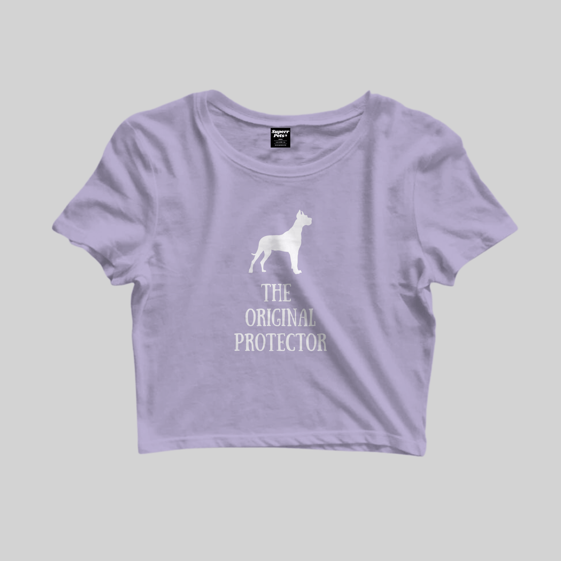 Superr Pets Crop Top Crop Top / Lavender / S The Original Protector | Crop Top