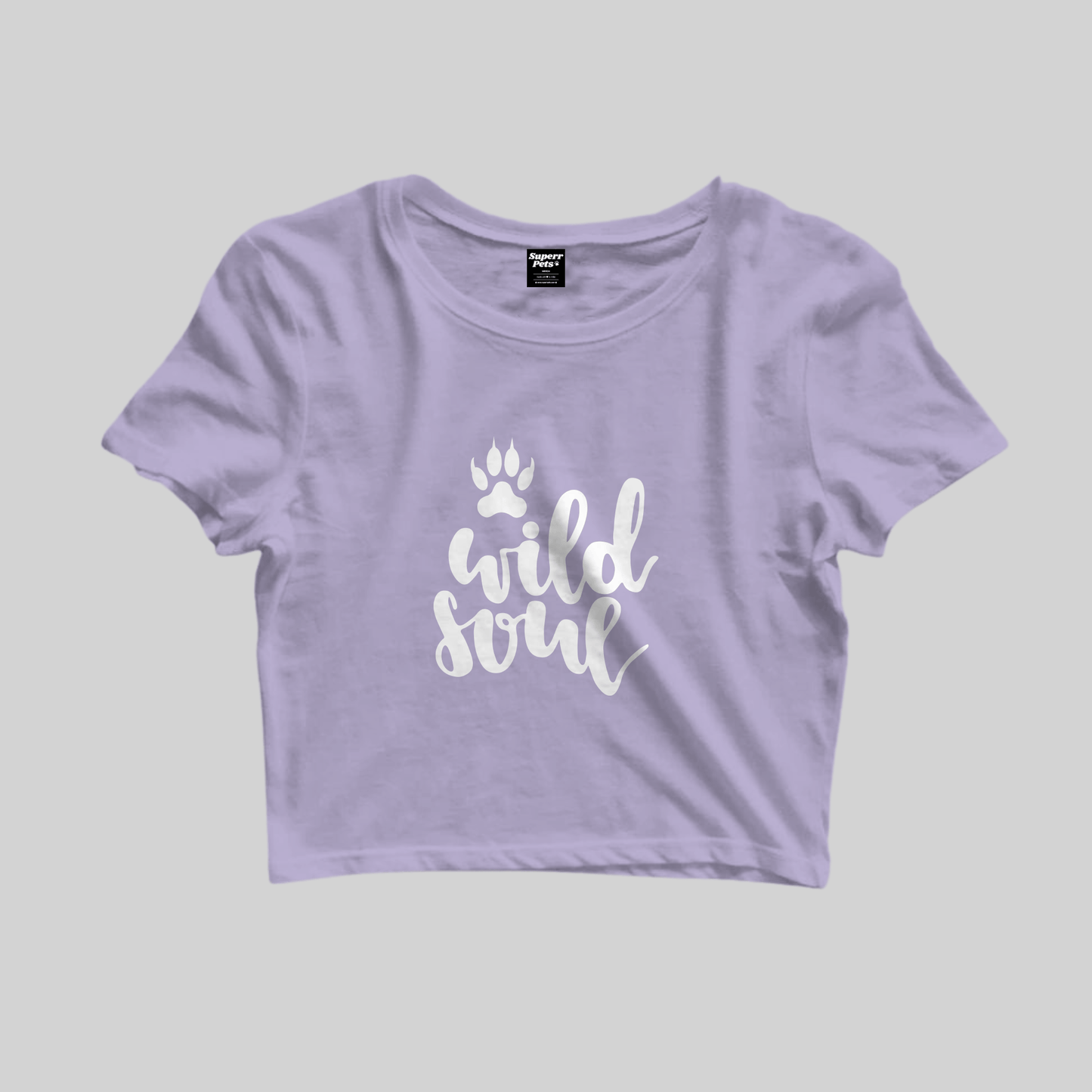 Superr Pets Crop Top Crop Top / Lavender / S Wild Soul | Crop Top