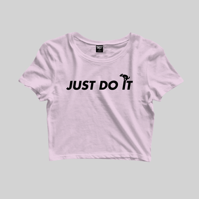 Superr Pets Crop Top Crop Top / Light Baby Pink / S Just Do It | Crop Top