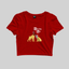 Superr Pets Crop Top Crop Top / Red / S Barking Bad | Crop Top