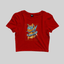 Superr Pets Crop Top Crop Top / Red / S Cyber Cat | Crop Top