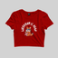 Superr Pets Crop Top Crop Top / Red / S Weekend Is Near | Crop Top