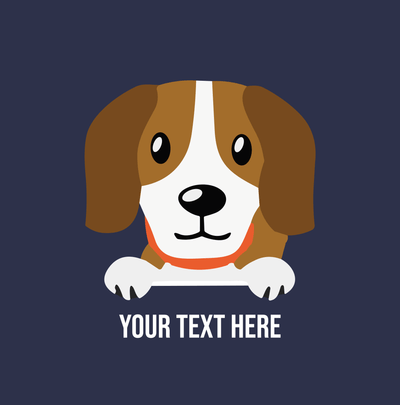 Superr Pets Custom Breed Name T-Shirt Custom Beagle Breed T-Shirt