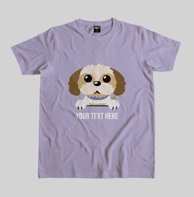 Superr Pets Custom Breed Name T-Shirt Custom Breed Name T-Shirt / Lavender / S Custom Shih Tzu Breed T-Shirt