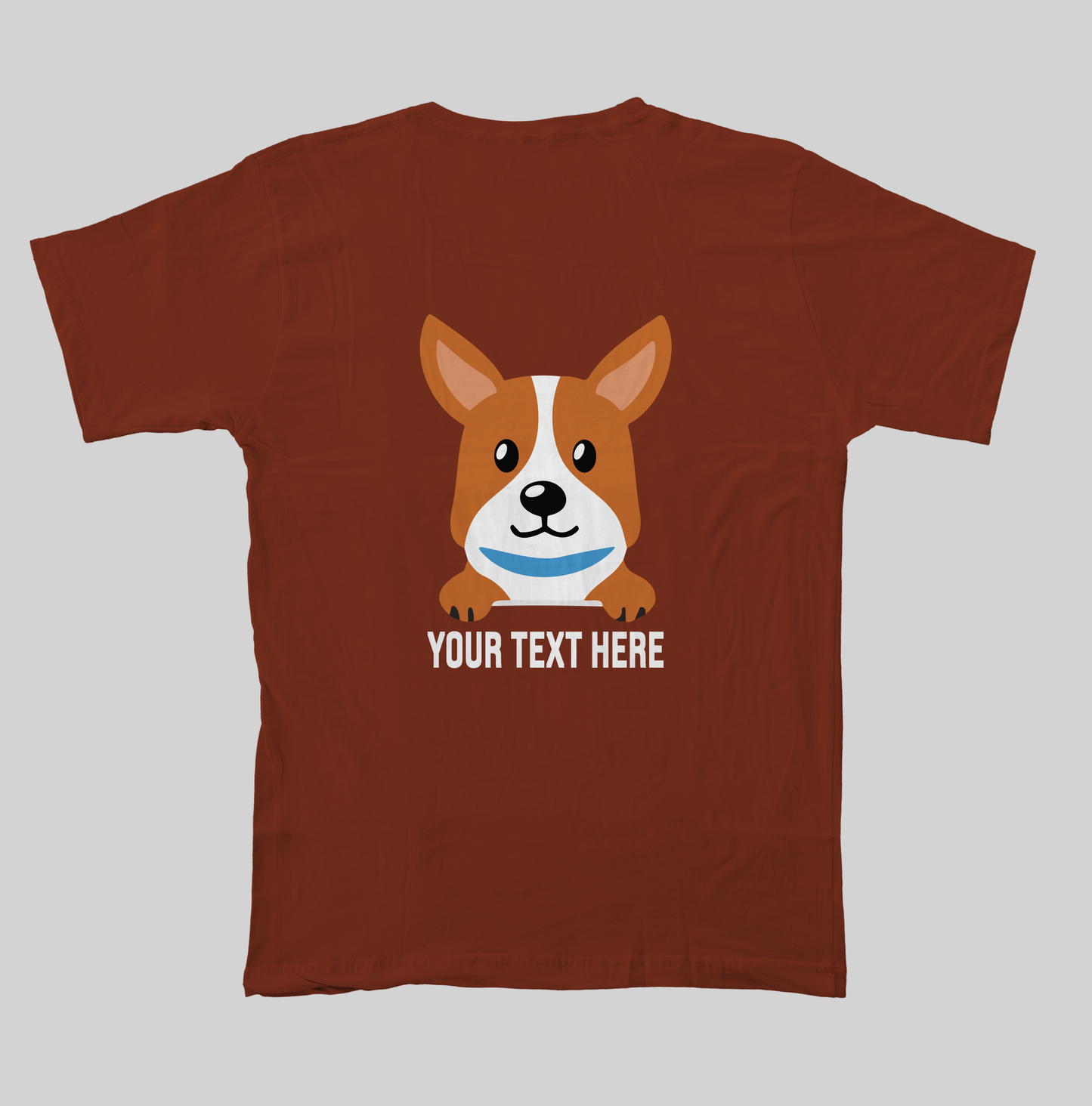 Superr Pets Custom Breed Name T-Shirt Custom Pembroke Welsh Corgi Breed T-Shirt