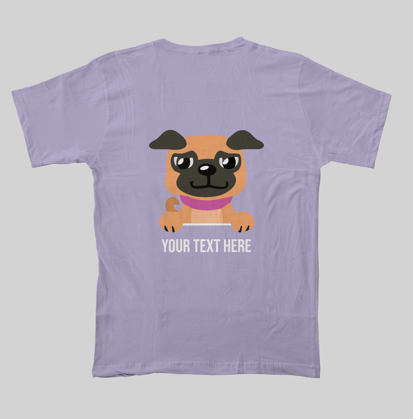 Superr Pets Custom Breed Name T-Shirt Custom Pug Breed T-Shirt