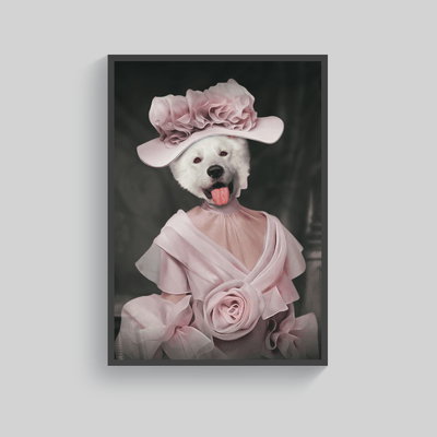 Superr Pets Custom Pet Portraits Black / A4 / Framed The Little Princess | Custom Pet Portraits